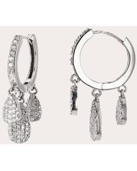Sheryl Lowe - Pavé Diamond 3-shaker Drop Earrings - Lyst