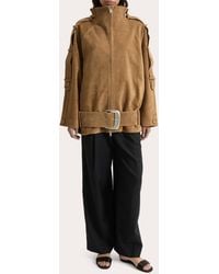 JOAEN - Sara Oversized Suede Jacket - Lyst