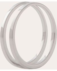 Marie Mas - Unisex 18k White Gold U Ring - Lyst