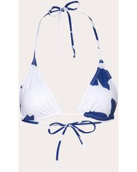 Verde Limon - Moa Palms Triangle Bikini Top - Lyst
