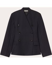 Co. - Pinstripe Wool 'Sllarless Blazer - Lyst