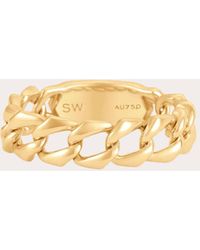 Sara Weinstock - Lucia Solid Link Ring - Lyst