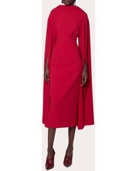 ROKSANDA - Nour Crepe Cape-Sleeve Midi Dress - Lyst