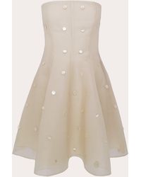 Azeeza - Sable Pearl-Embellished Mini Dress - Lyst