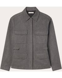 Co. - Wool Cashmere Workwear Shirt Jacket - Lyst