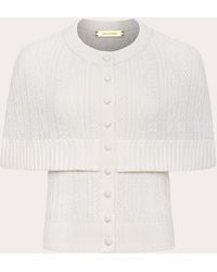 Hellessy - Caspian Cable Knit Cape Cardigan - Lyst