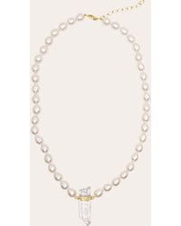 JIA JIA - Ocean Pearl Crystal Quartz Charm Necklace - Lyst