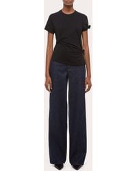 Helmut Lang - Cotton Jersey Knotted Baby T-Shirt - Lyst
