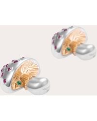 Nelly Rojas - Ruby Mini Mycelium Funghi Stud Earrings - Lyst