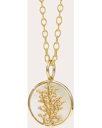Syna - Jardin Flowering Tree Of Life Mother Of Pearl Pendant - Lyst