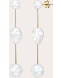 White/space - Space Round Cloudbars Drop Earrings - Lyst