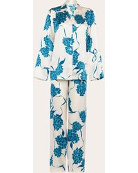 La Perla - Women's Floral Long Silk Pajama Set - Lyst
