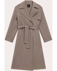 Theory - Belted Wool-Cashmere Blend Trench Coat - Lyst