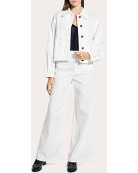 Theory - Relaxed Cotton Flyer Blouson Jacket - Lyst