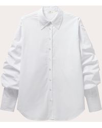 BITE STUDIOS - Crinkled Sleeve Shirt - Lyst