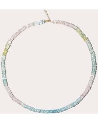 JIA JIA - Aquamarine Faceted Beaded Necklace - Lyst