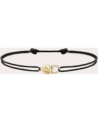 Statement Paris - Diamond & 18K Small Rivet Cord Bracelet - Lyst