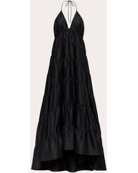 Azeeza - Kitty Olesia Taffeta Tiered Halter Gown - Lyst