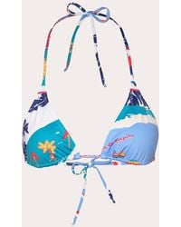 Verde Limon - Moa Acapulco Triangle Bikini Top Polyester - Lyst