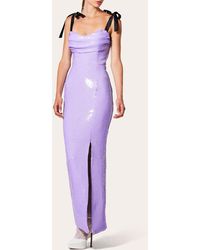 RVNG Couture - Taylor Draped Sequin Gown - Lyst