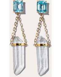 JIA JIA - Topaz Crystal Quartz Chandelier Earrings - Lyst