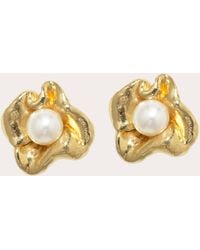Completedworks - Freshwater Pearl Unity Stud Earrings - Lyst