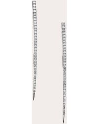 Sheryl Lowe - Spike Pavé Diamond Threader Earrings - Lyst