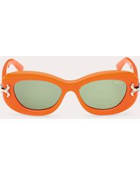 Emilio Pucci - Fishtail Logo Oval Sunglasses - Lyst