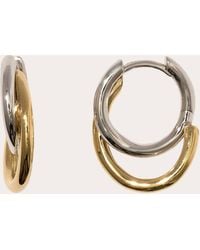 Otiumberg - Two-Tone Small Spiralis Hoop Earrings - Lyst
