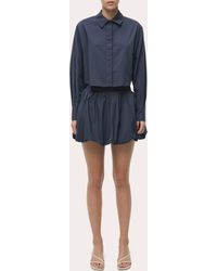 Jonathan Simkhai - Pippa Poplin Gathered Bubble Mini Skirt - Lyst