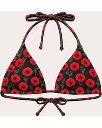 Verde Limon - Moa Floral Triangle Bikini Top - Lyst