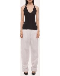 Helmut Lang - Jersey Twist Dancer Halter Top - Lyst