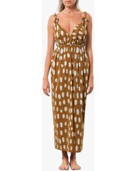 mara hoffman flora stone maxi dress