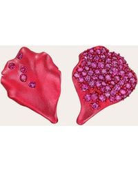Anabela Chan - Ruby Petal Asymmetric Stud Earrings 18K - Lyst