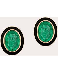 Goshwara - Emerald & 18K Limited Edition Oval Stud Earrings - Lyst