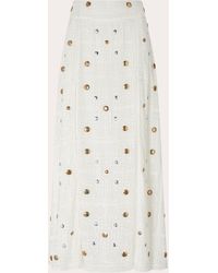 Hayley Menzies - Hayley Zies Embroidered Double-split Maxi Skirt - Lyst