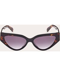 Emilio Pucci - Shiny Black-red Havana & Bordeaux Gradient Cat-eye Sunglasses - Lyst