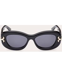 Emilio Pucci - Fishtail Logo Oval Sunglasses - Lyst