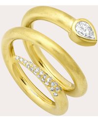 Future Fortune - Diamond & 18K Carolina Spiral Ring - Lyst