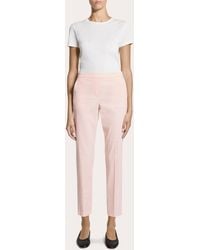 Theory - Treeca Good Linen Cropped Pull-On Pants - Lyst