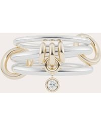 Spinelli Kilcollin - Diamond & 18K Two-Tone Piera Ring - Lyst