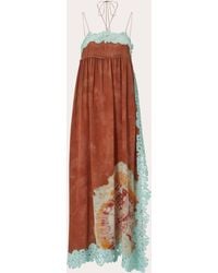 Hayley Menzies - Hayley Zies Lace-trim Silk Slip Dress - Lyst