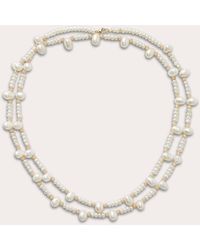 JIA JIA - Freshwater Pearl Beaded Double-strand Necklace 14k Gold - Lyst