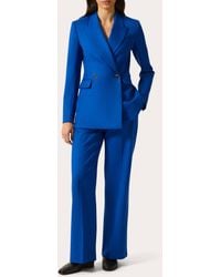 Argent - Cooper Seasonless Wool Double-Breasted Blazer - Lyst