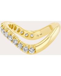 Future Fortune - Diamond & 18K Cosmic Wave Ring - Lyst
