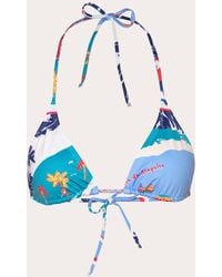 Verde Limon - Moa Acapulco Triangle Bikini Top Polyester - Lyst
