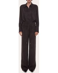 Helmut Lang - Fluid Microsuede Pull-On Pants - Lyst