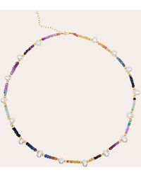 JIA JIA - Arizona Rainbow Sapphire Pearl Necklace - Lyst
