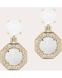 Goshwara - Moon Quartz & 18K Limited Edition Drop Earrings - Lyst