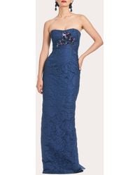 Sachin & Babi - Edie Sequin-Embellished Jacquard Cloqué Strapless Gown - Lyst